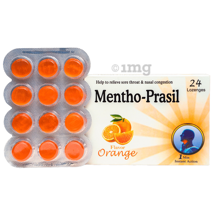 Prason Foods Mentho-Prasil Lozenges Orange