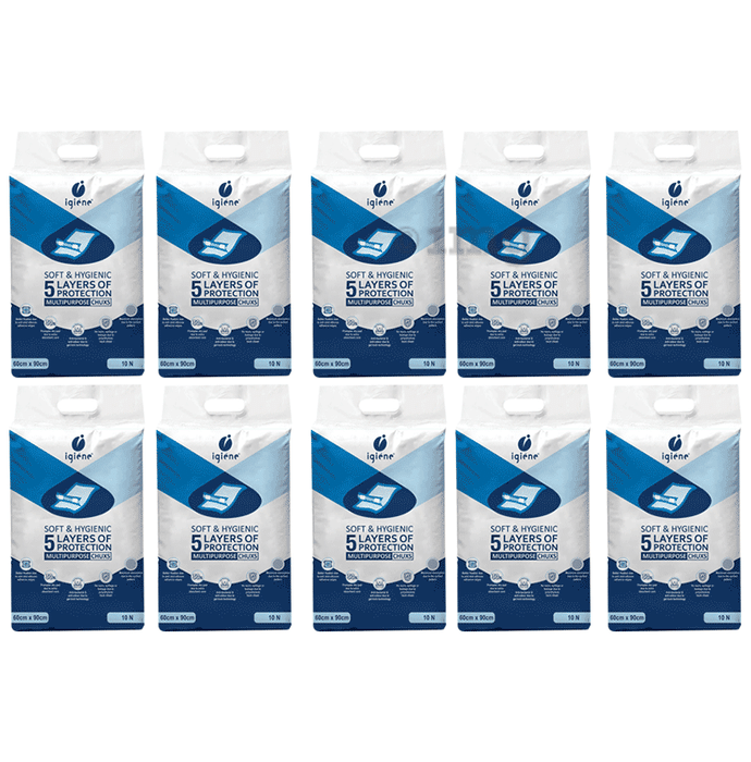 Igiene Soft & Hygienic 5 Layers Multipurpose Chuxs Underpad 60 x 90cm