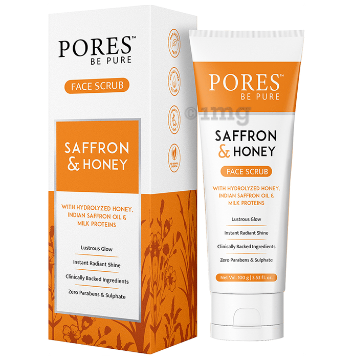 Pores Be Pure Saffron & Honey Face Scrub