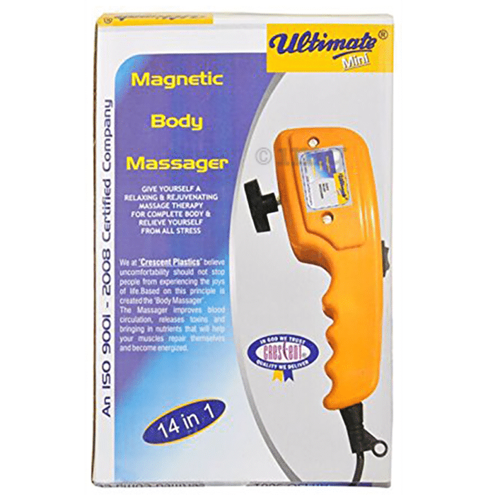 Crescent Ultimate Mini 14 in 1 Magnetic Body Massager Yellow
