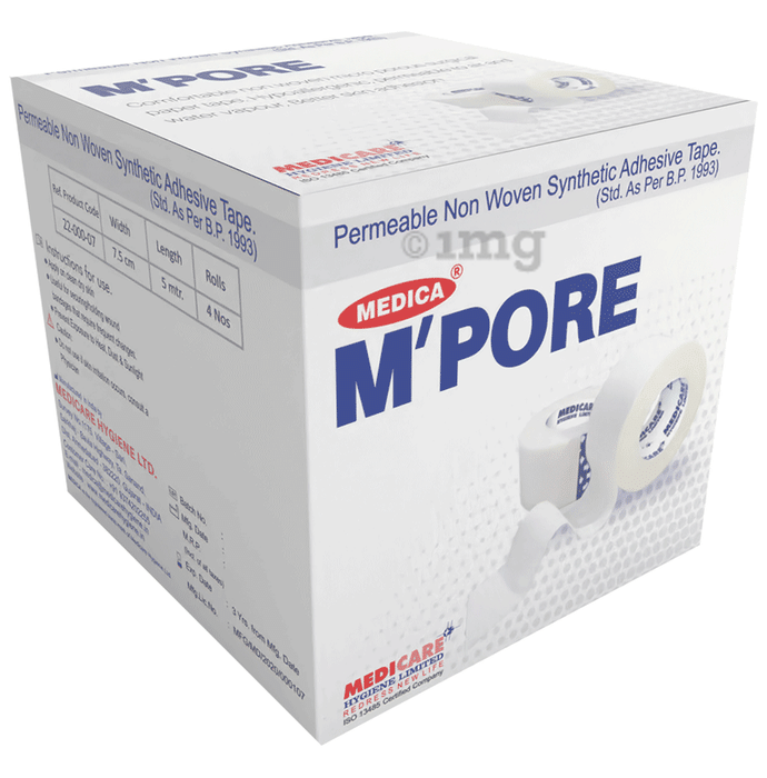 Medica M'pore Microporous Paper Tape 5cm x 9.1m