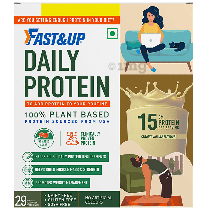 Fast&Up 100% Plant Based Daily Protein Creamy Vanilla