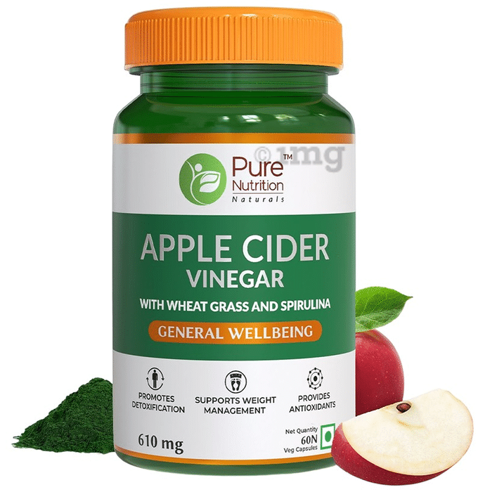 Pure Nutrition Apple Cider Vinegar 610mg Veg Capsule