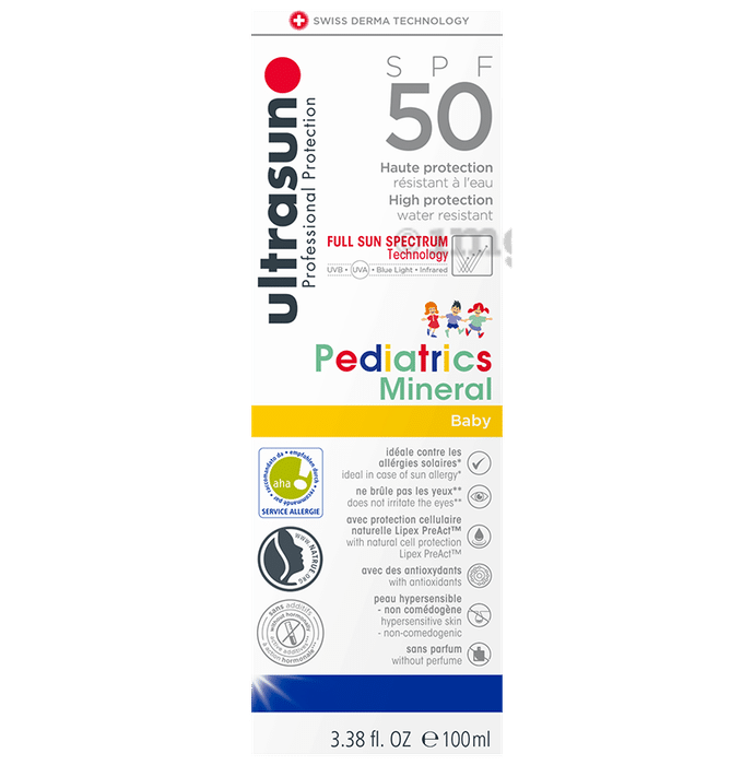 Ultrasun Pediatrics Mineral Sunscreen for Baby & Kids SPF 50