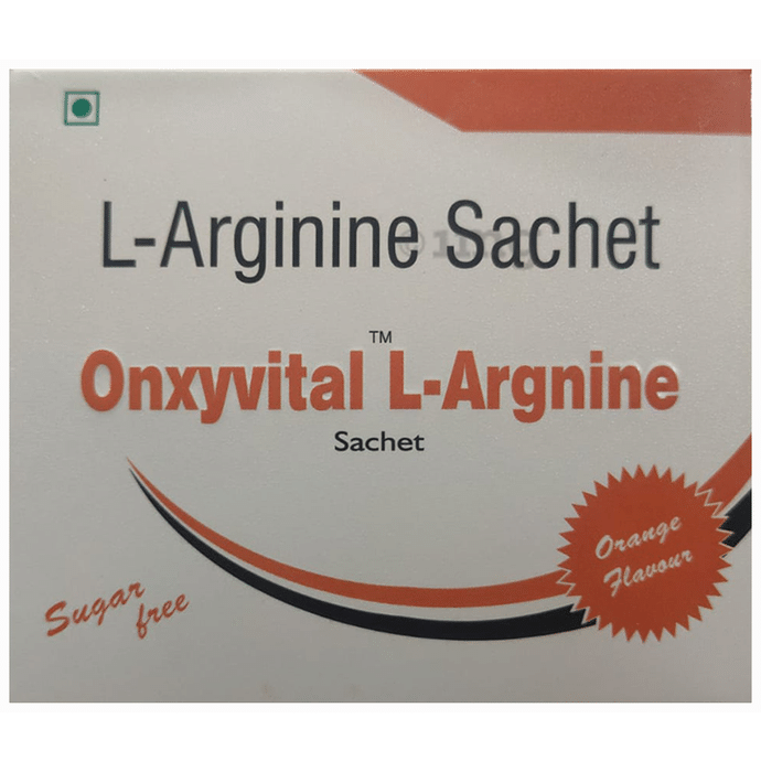 Onxyvital L-Arginine Sachet (5gm Each) Orange Sugar Free