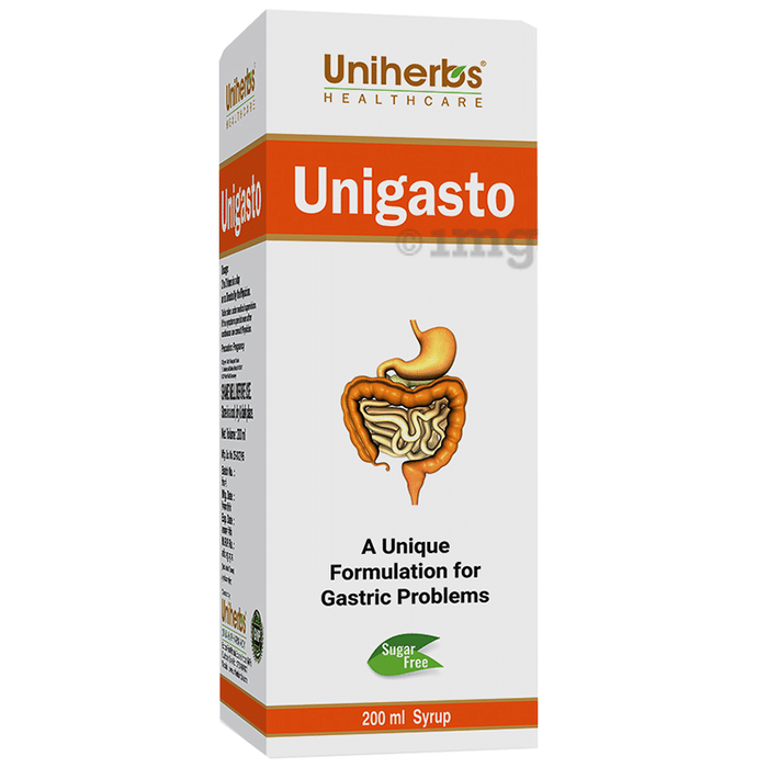 Uniherbs Unigasto Syrup Sugar Free