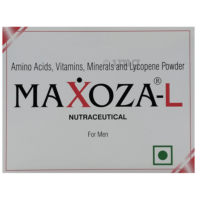Maxoza-L Nutraceutical Powder with Amino Acids, Vitamins, Minerals & Lycopene | For Men