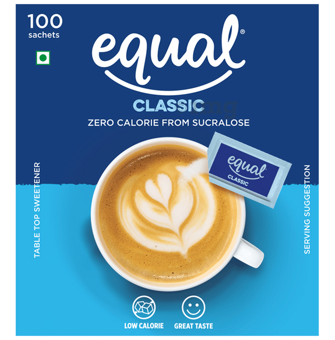 Equal Classic Zero Calorie from Sucralose Sachet (100 Each)
