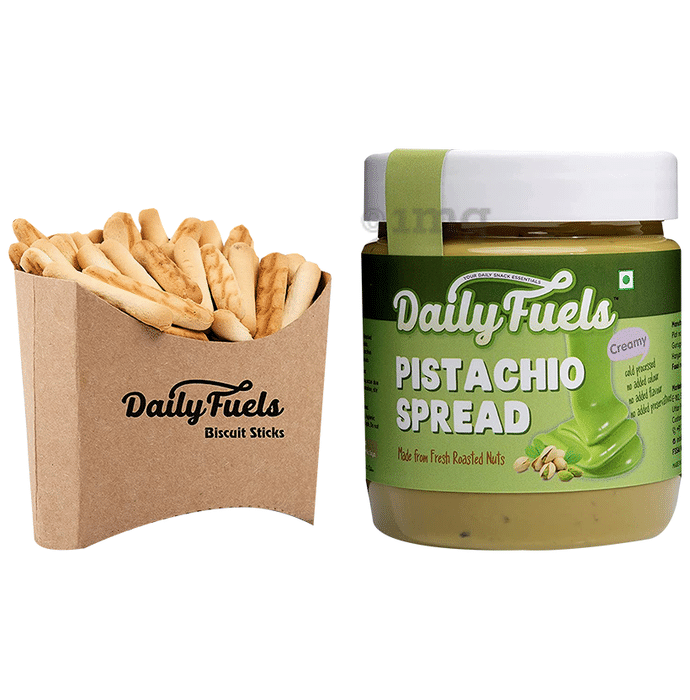 DailyFuels Pistachio Spread with DailyFuels Biscuit Sticks Creamy