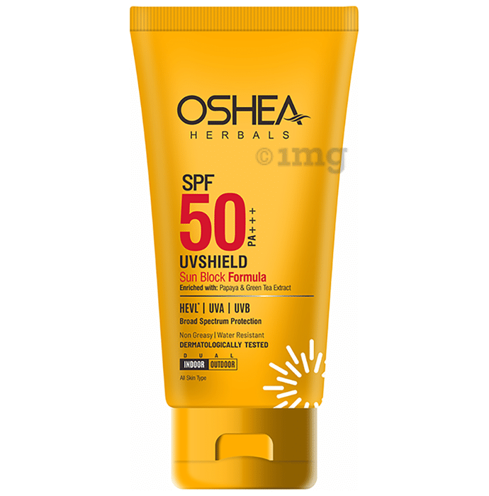 Oshea Herbals UVShield Sun Block Formula SPF 50 PA+++ Cream