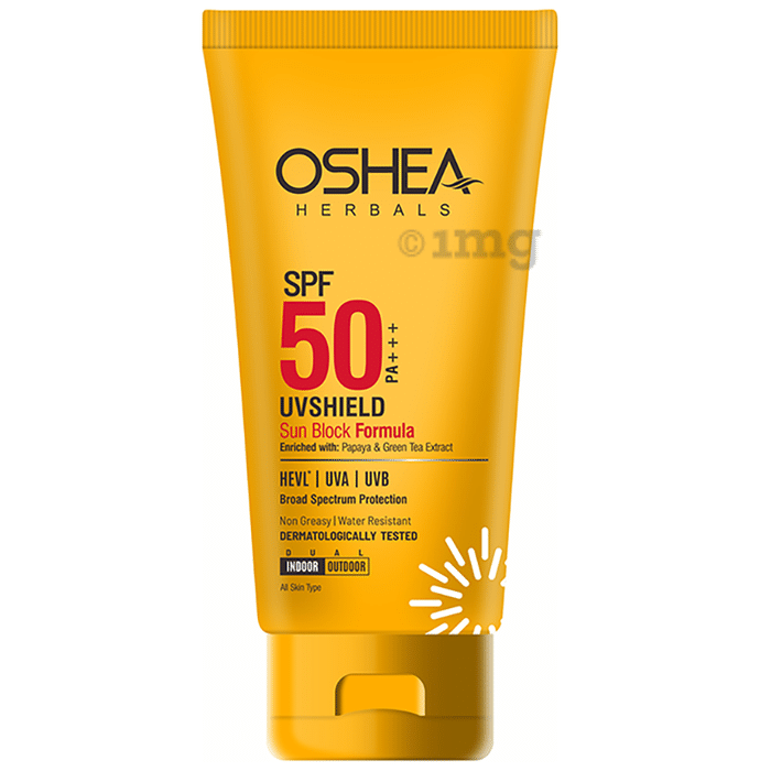 Oshea Herbals UVShield Sun Block Formula SPF 50 PA+++ Cream