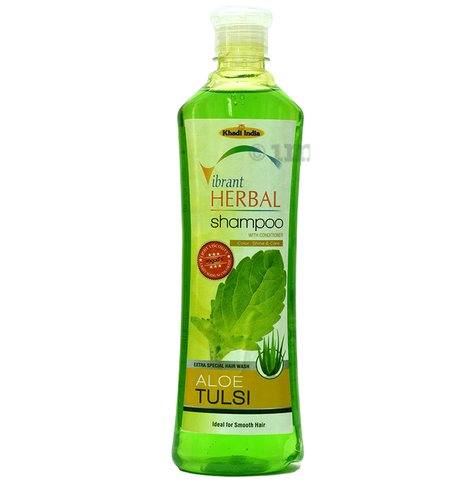 Vibrant Herbal Shampoo with Conditioner Aloe Tulsi