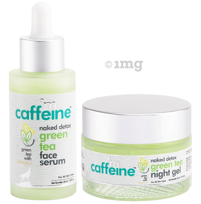mCaffeine Green Tea Face Hydration Kit For Dull Skin