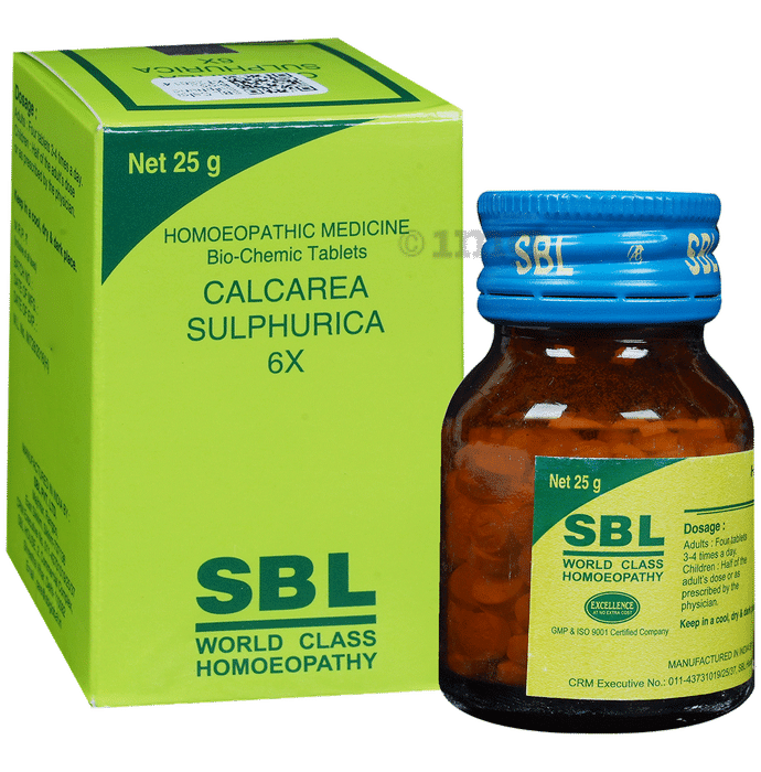 SBL Calcarea Sulphurica Biochemic Tablet 6X