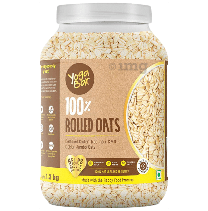Yoga Bar 100% Rolled Oats: Buy jar of 1.2 kg Oats at best price in ...