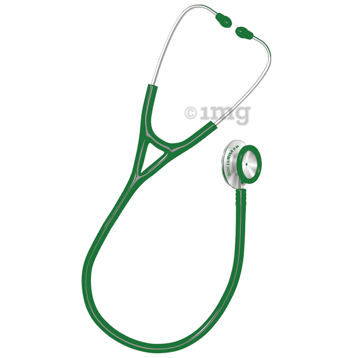 Qanta Stethoscope Lumina II SS With Stainless Steel Chest Piece QA-1040 Green