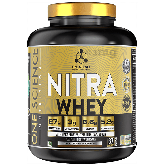 One Science Nutrition Nitra Whey Powder Chocolate Brownie
