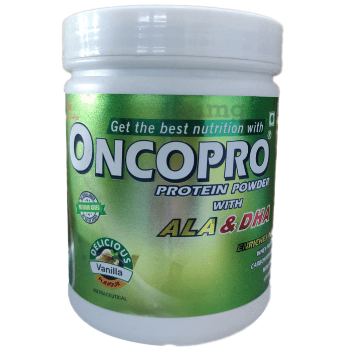 Oncopro Protein with ALA & DHA for Nutrition | Flavour Powder Vanilla