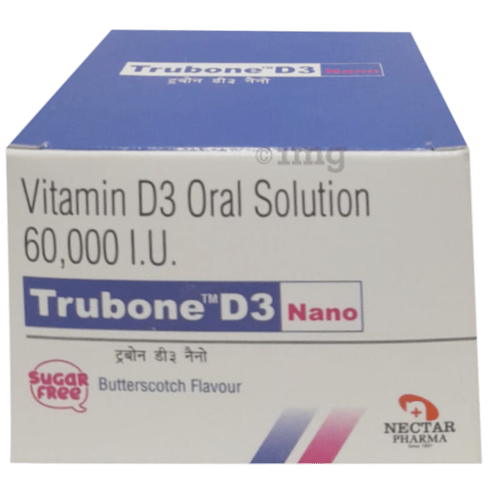 Nectar Pharma Trubone D3 Nano (5ml Each) Butterscotch Sugar Free
