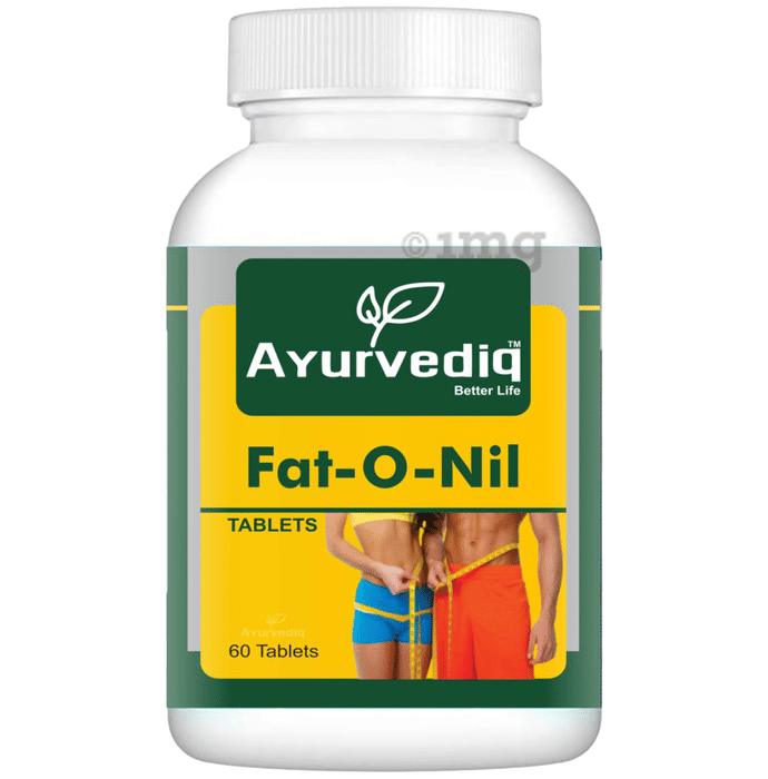 Ayurvediq Better Life Fat-O-Nil Tablet | Weight Loss Ayurvedic Supplement. Reduce Fat from Belly Hips, Thighs