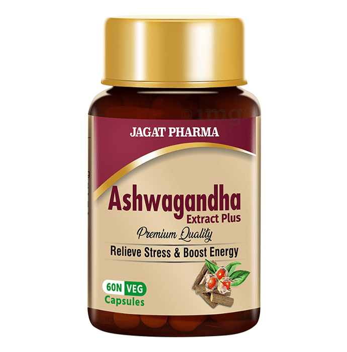 Jagat Pharma Ashwagandha Extract Plus Veg Capsule (60 Each)