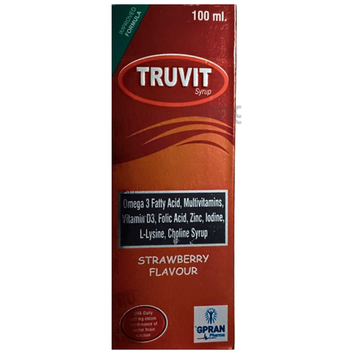 Truvit Syrup Strawberry