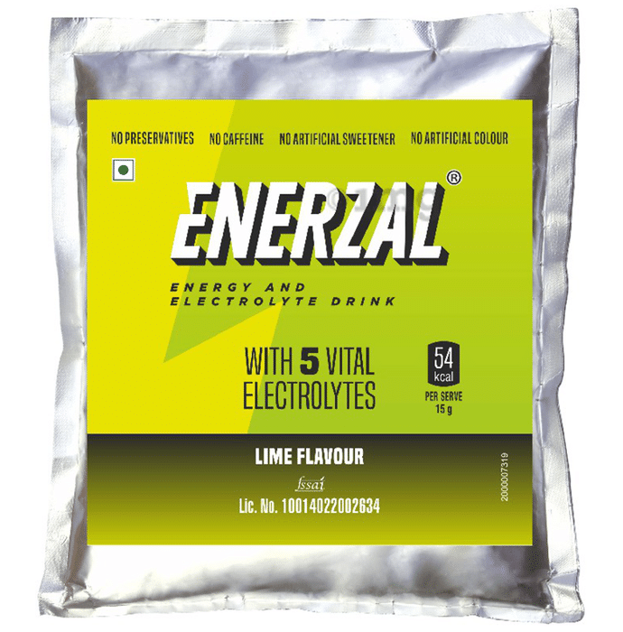 Enerzal Energy & Electrolyte Drink | Flavour Powder Lime