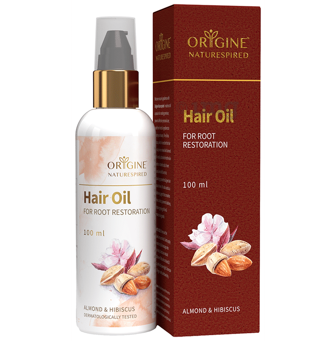 Origine Naturespired Hair Oil Almond & Hibiscus for Root Restoration: Buy  bottle of 100 ml Oil at best price in India | 1mg