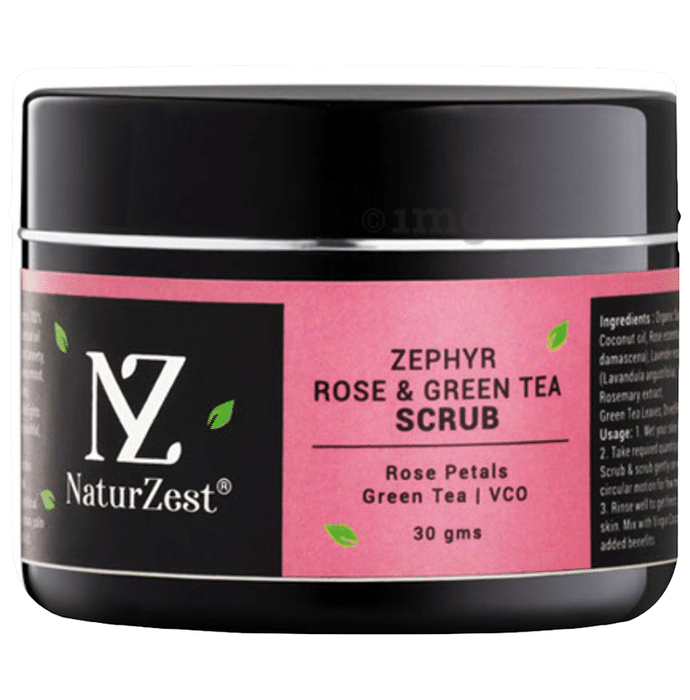 NaturZest Zephyr Rose and Green Tea Scrub