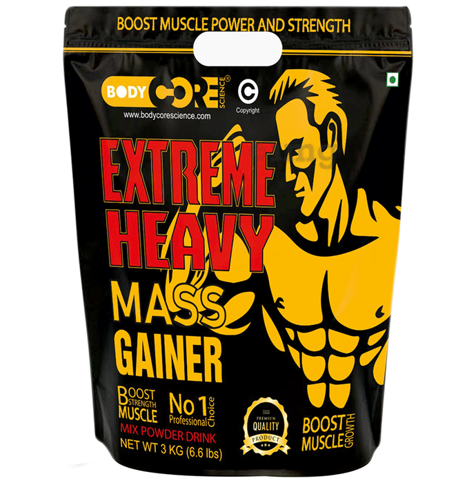 Body Core Science Extreme Heavy Mass Gainer Powder Butterscotch