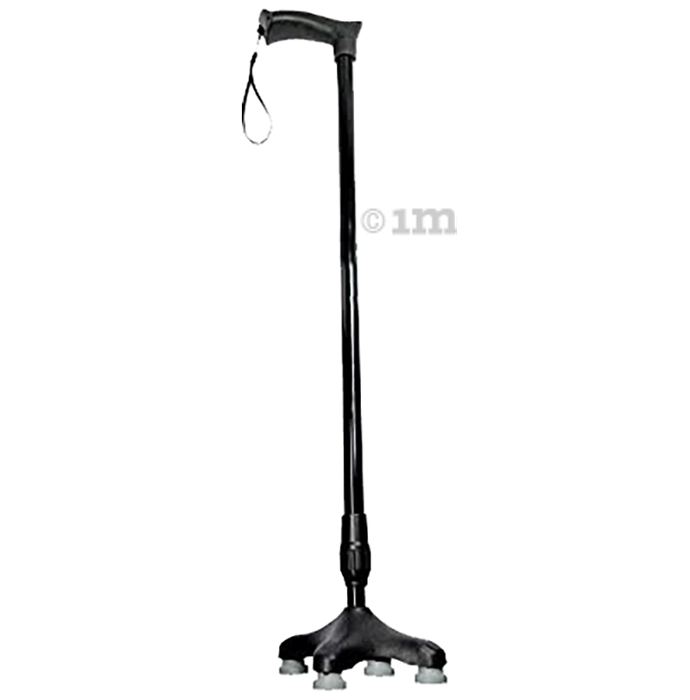 Bos Medicare Surgical Quadripod Height Adjustable Walking Stick