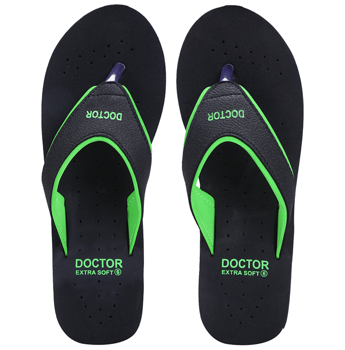 Doctor Extra Soft Ortho Care Orthopaedic Diabetic Pregnancy Comfort Flat Flipflops Slippers For Women Green 8