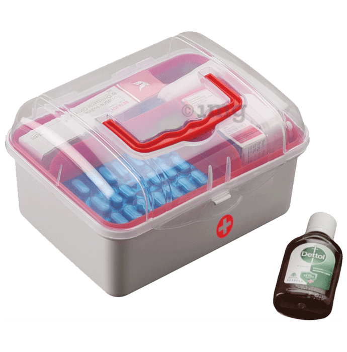 Isha Surgical Plastic First Aid Box Small White