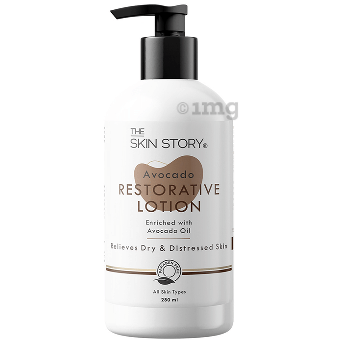 The Skin Story Avocado Restorative Moisturizing Body Lotion | Relieves Dry & Distressed Skin Lotion