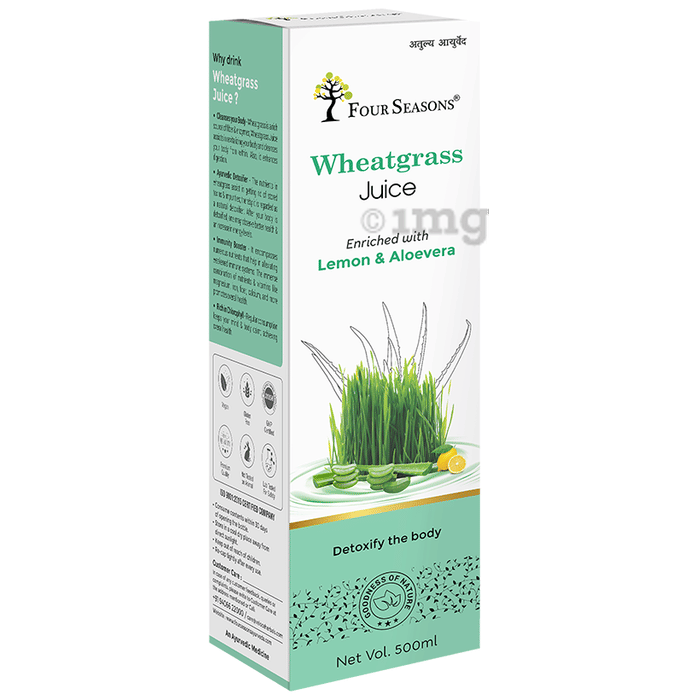 Four Seasons Wheatgrass Juice Buy bottle of 500.0 ml Juice at best