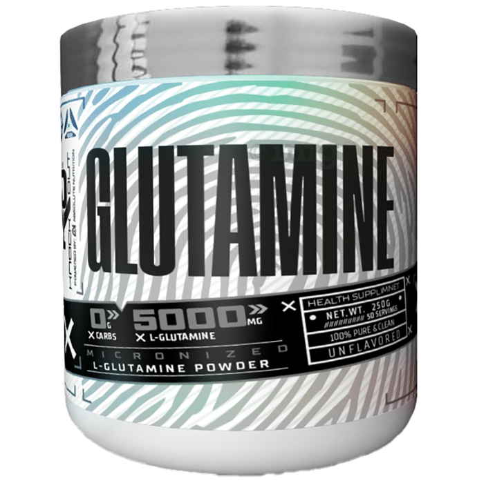 Knockout Micronized L-Glutamine Powder Unflavored with Free Shaker