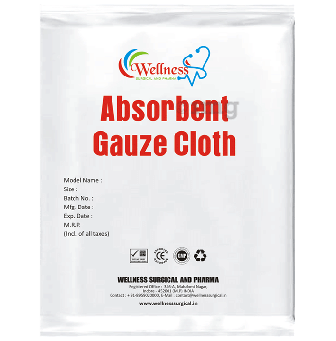 Wellness Surgical Absorbent Gauze Cloth 90cm x 18m