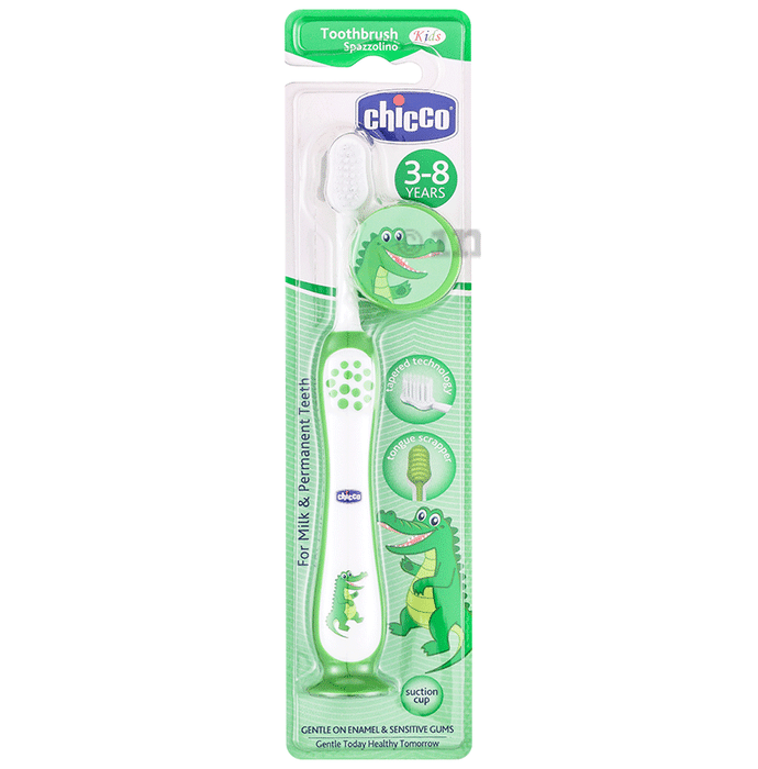 Chicco Toothbrush For 3-8 Years Green