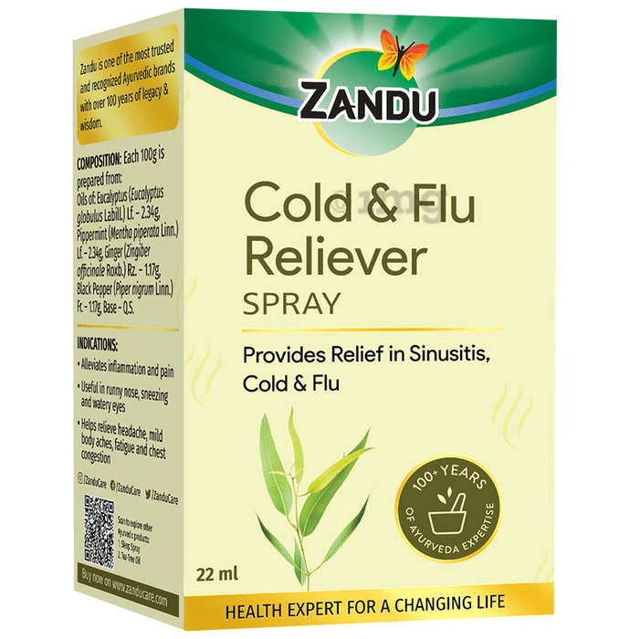 Zandu Cold & Flu Reliever Spray Liquid