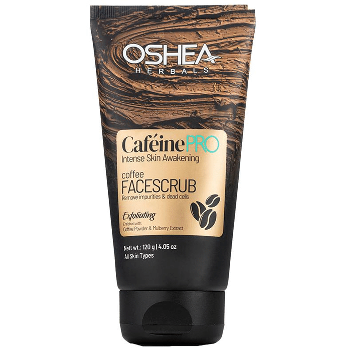 Oshea Herbals Cafeine Pro Intense Skin Awakening Coffee Face Scrub
