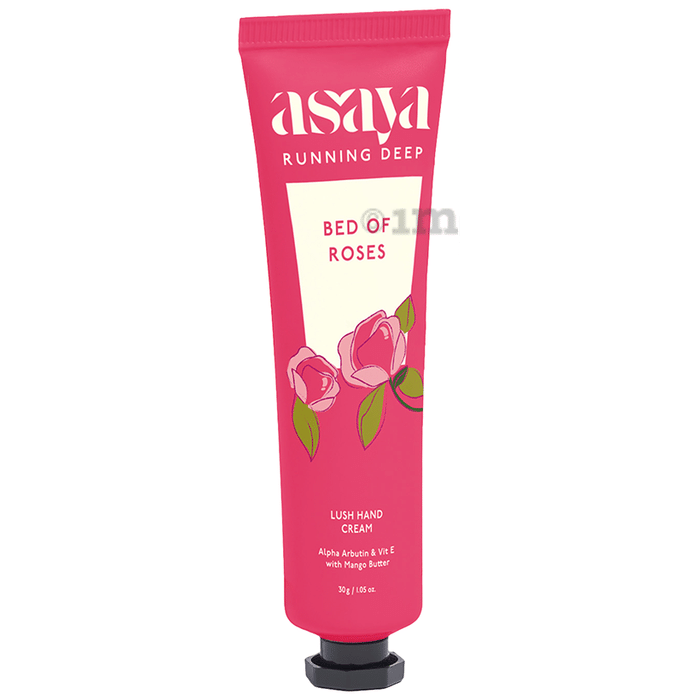 Asaya Running Deep Lush Hand  Cream Bed of Roses
