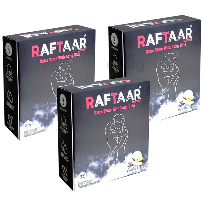 Raftaar Condom (3 Each) Vanilla