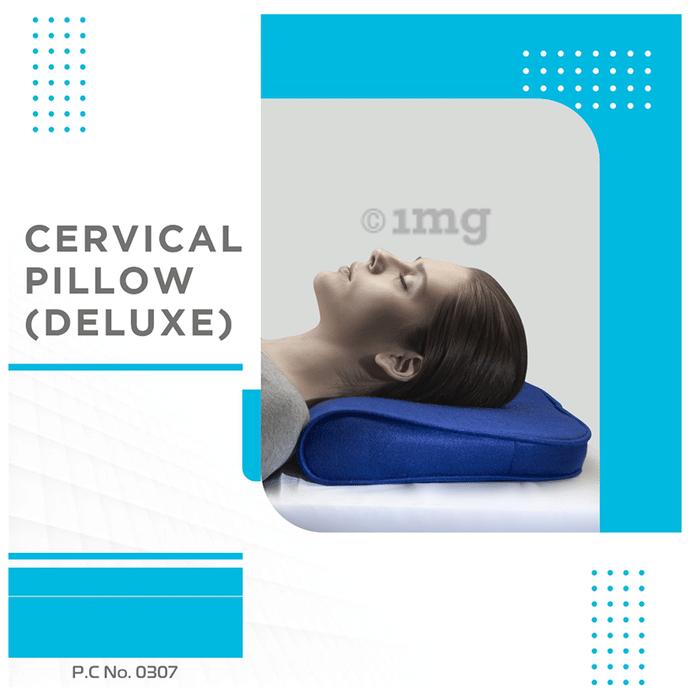 Vissco LIV Cervical Pillow Universal Blue Buy box of 1.0 Unit at best price in India 1mg