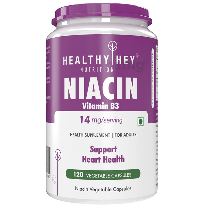 HealthyHey Niacin Vitamin B3 Vegetable Capsule