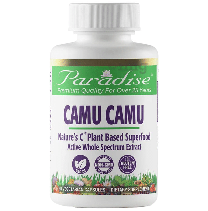 Paradise Herbs Camu Camu Nature's Plant Based Superfood Vegetarian Capsule