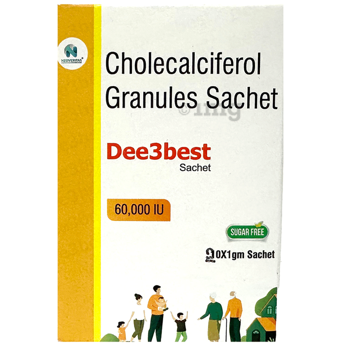 Dee3 Best 60,000IU Sachet (1gm Each) Sugar Free