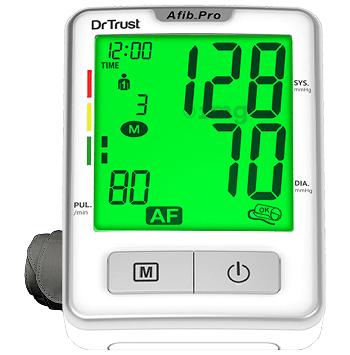 Dr Trust USA Atrial Fibrillation Digital Blood Pressure Monitor Silver