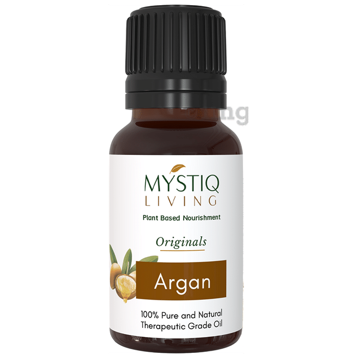 Mystiq Living Argan Oil for Hair, Face and Skin | Cold Pressed, 100% Pure and Natural
