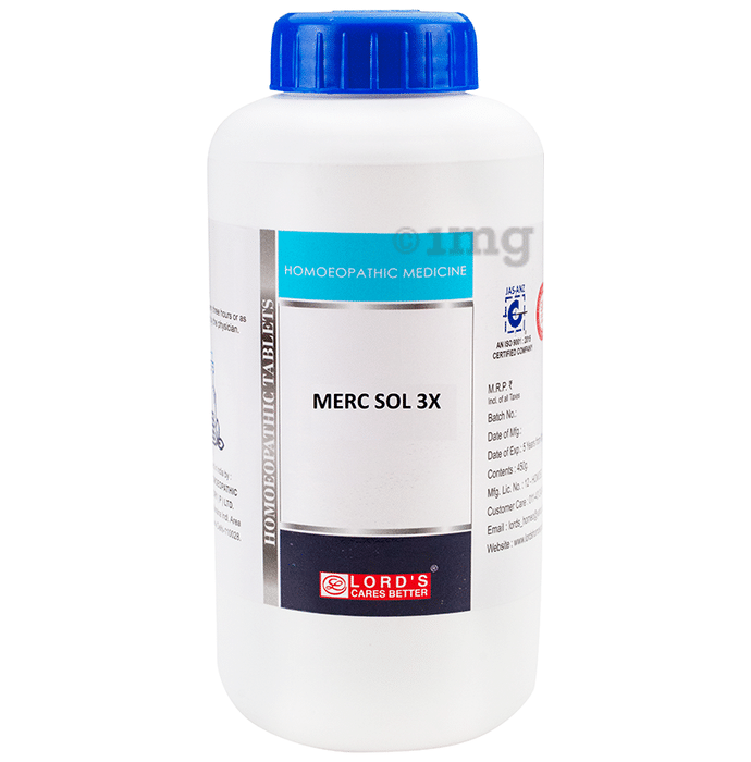 Lord's Merc Sol Trituration Tablet 3X