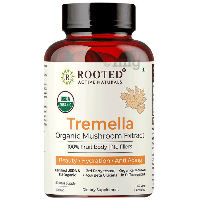 Rooted Active Naturals Tremella Organic Mushroom Extract Capsule